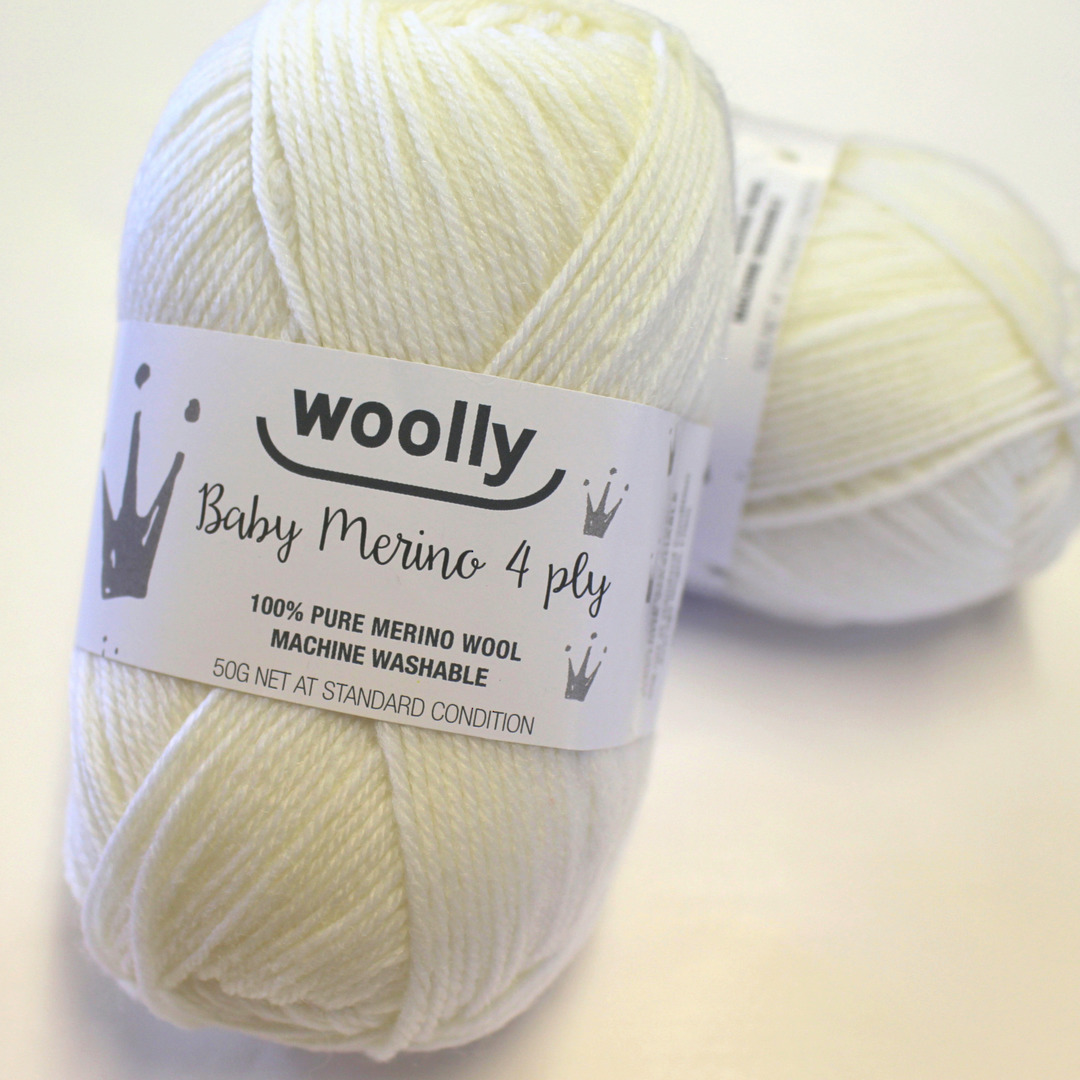 Woolly 4 Ply Merino Yarn - Cloud White image 1